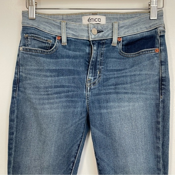 ETICA Lily Mid Rise Skinny Jeans size 27 - Picture 5 of 11